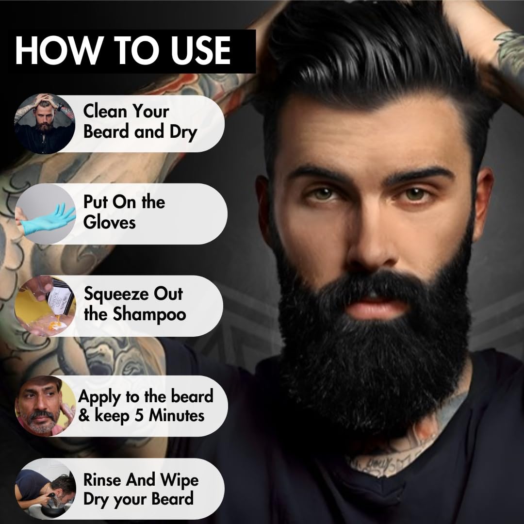 Beard Blackening Shampoo (20Pkts)